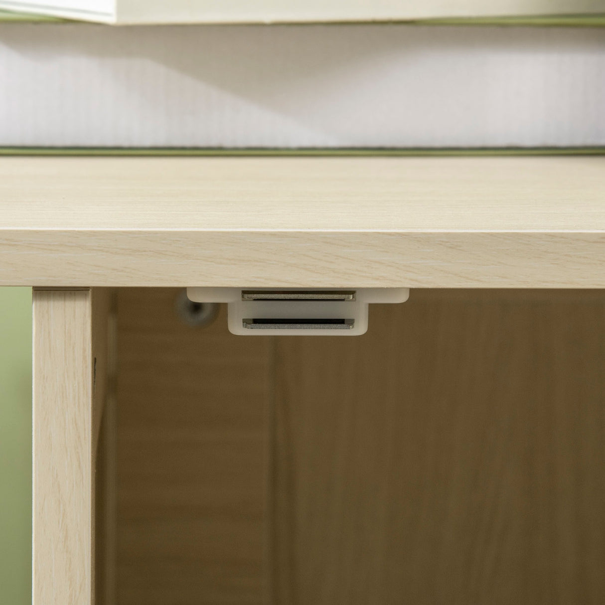 easycomfort easycomfort mobile per lettiera gatti in legno e acciaio con anta magnetica 80x48x55cm quercia