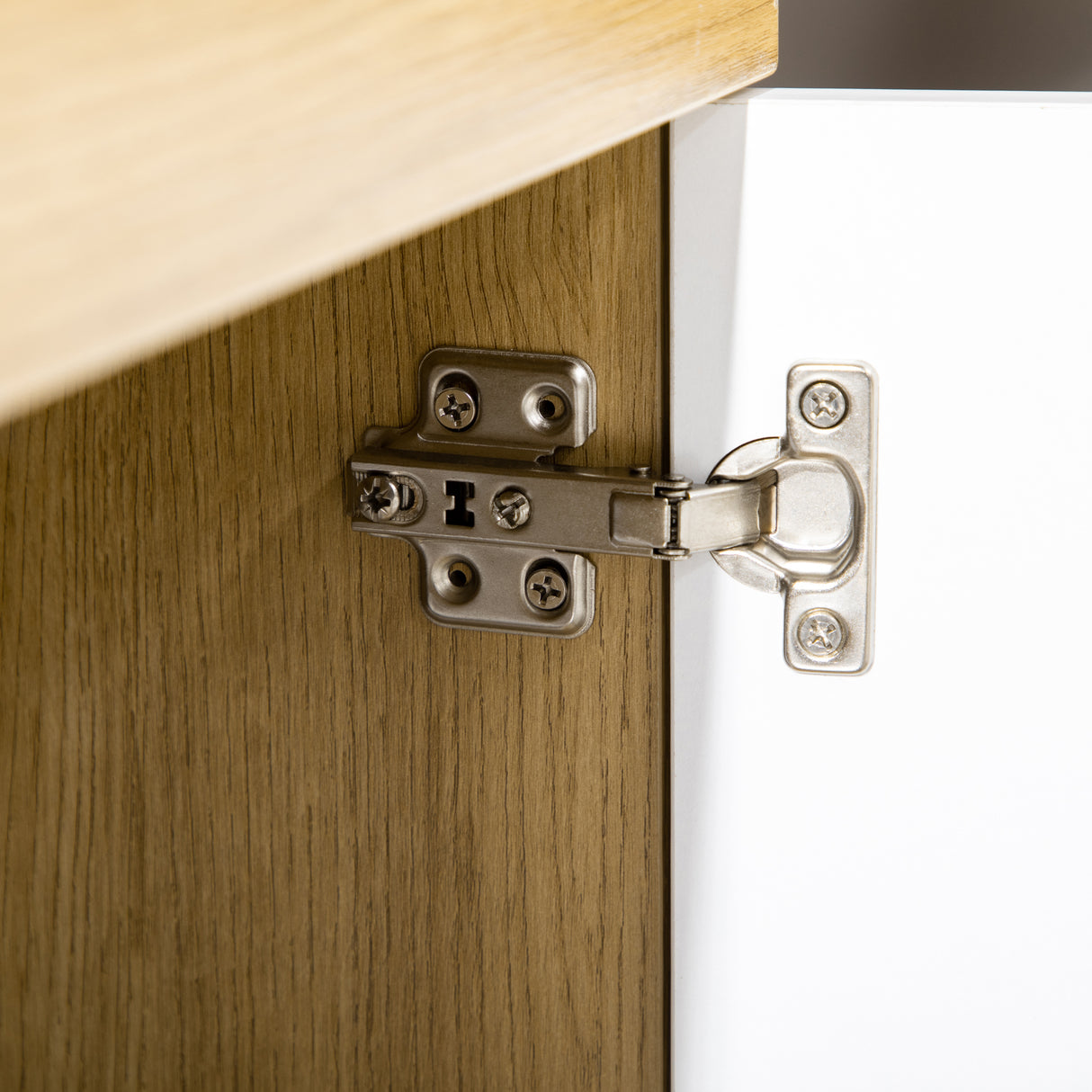 easycomfort easycomfort mobile tv in truciolato con 2 armadietti con ante e 2 ripiani aperti 130x39 6x48 cm