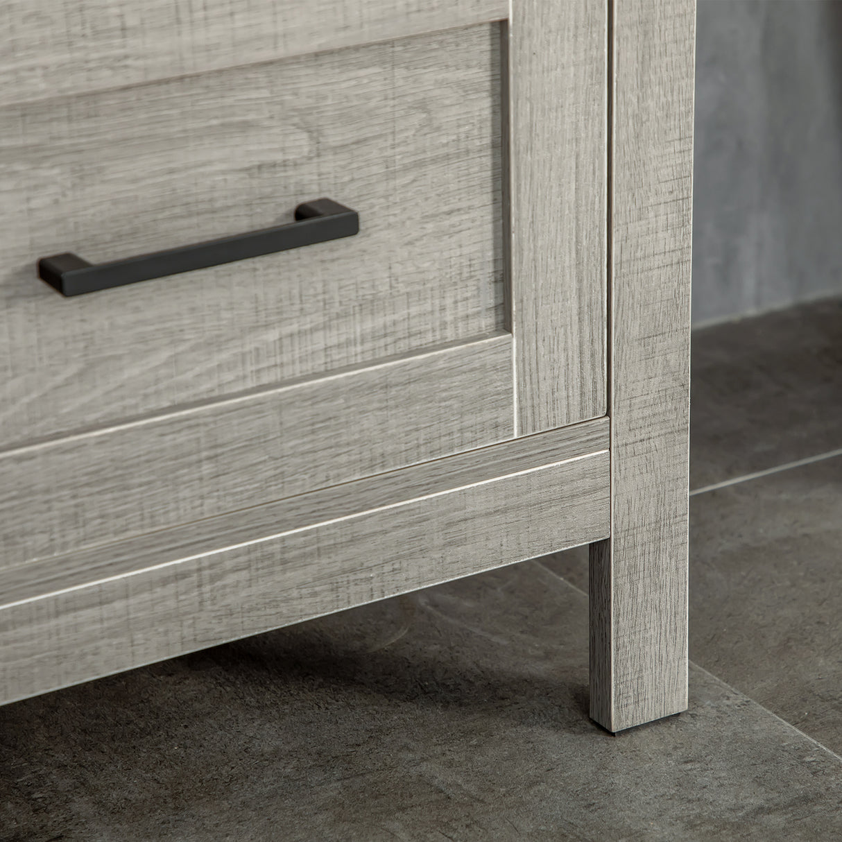 easycomfort easycomfort mobiletto bagno salvaspazio con ripiani e cassetto in legno 40x30x89cm grigio