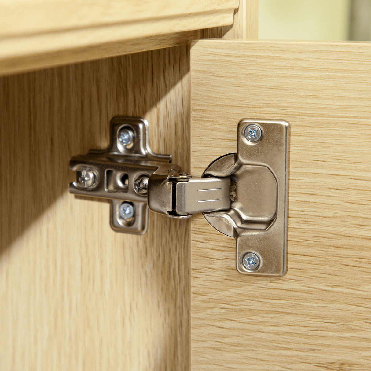 easycomfort easycomfort mobiletto basso in truciolato e acciaio da cucina e soggiorno con 2 cassetti e armadietto 120x39 5x64 cm