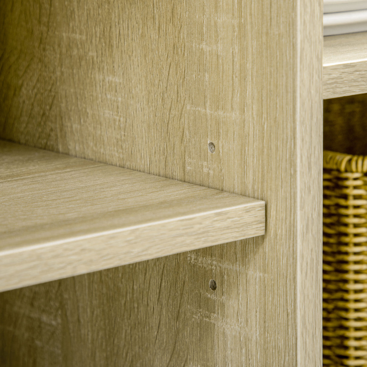 easycomfort easycomfort mobiletto da salotto in truciolato e legno di pino con spazio chiuso 2 ripiani aperti e cassetto 118 3x43 8x118 7 cm