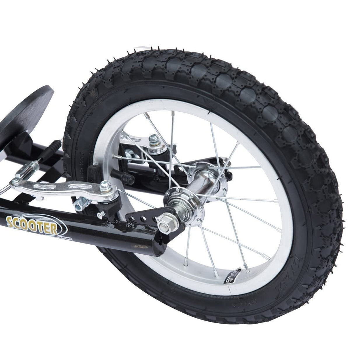 easycomfort easycomfort monopattino per bambini con manubrio regolabile in acciaio e plastica 135x58x92 100cm nero