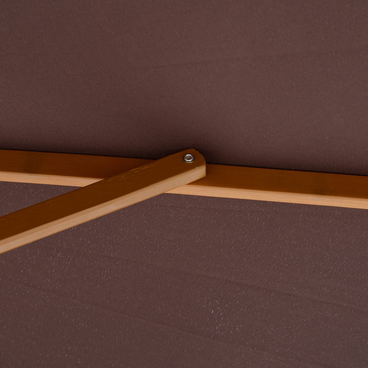 easycomfort easycomfort ombrellone da giardino 3x2 5 m con palo in legno e 8 stecche parasole da esterno in poliestere caffe