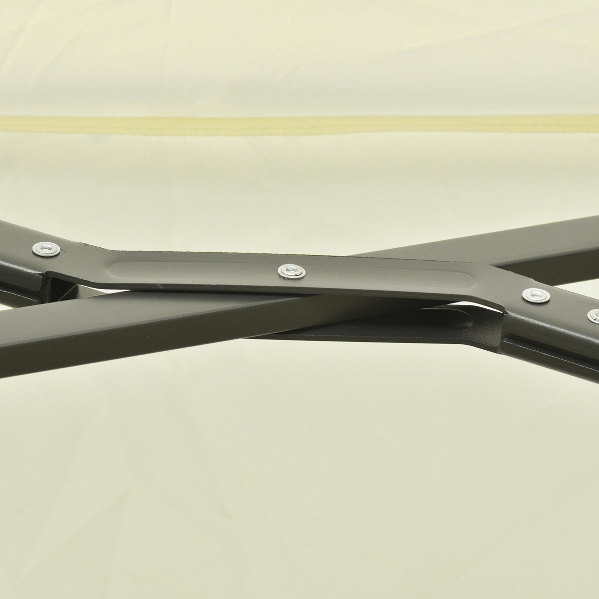 easycomfort easycomfort ombrellone doppio in acciaio e poliestere anti uv impermeabile 440x270x250cm beige