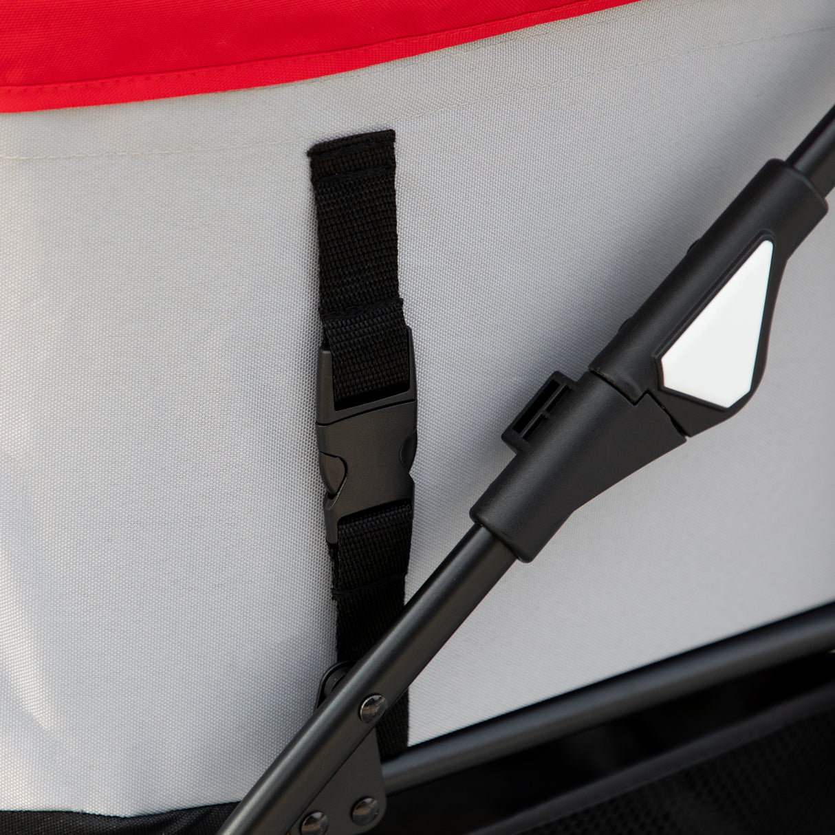 easycomfort easycomfort passeggino per cani pieghevole con trasportino rimovibile e tettuccio 82x49 5x98cm rosso