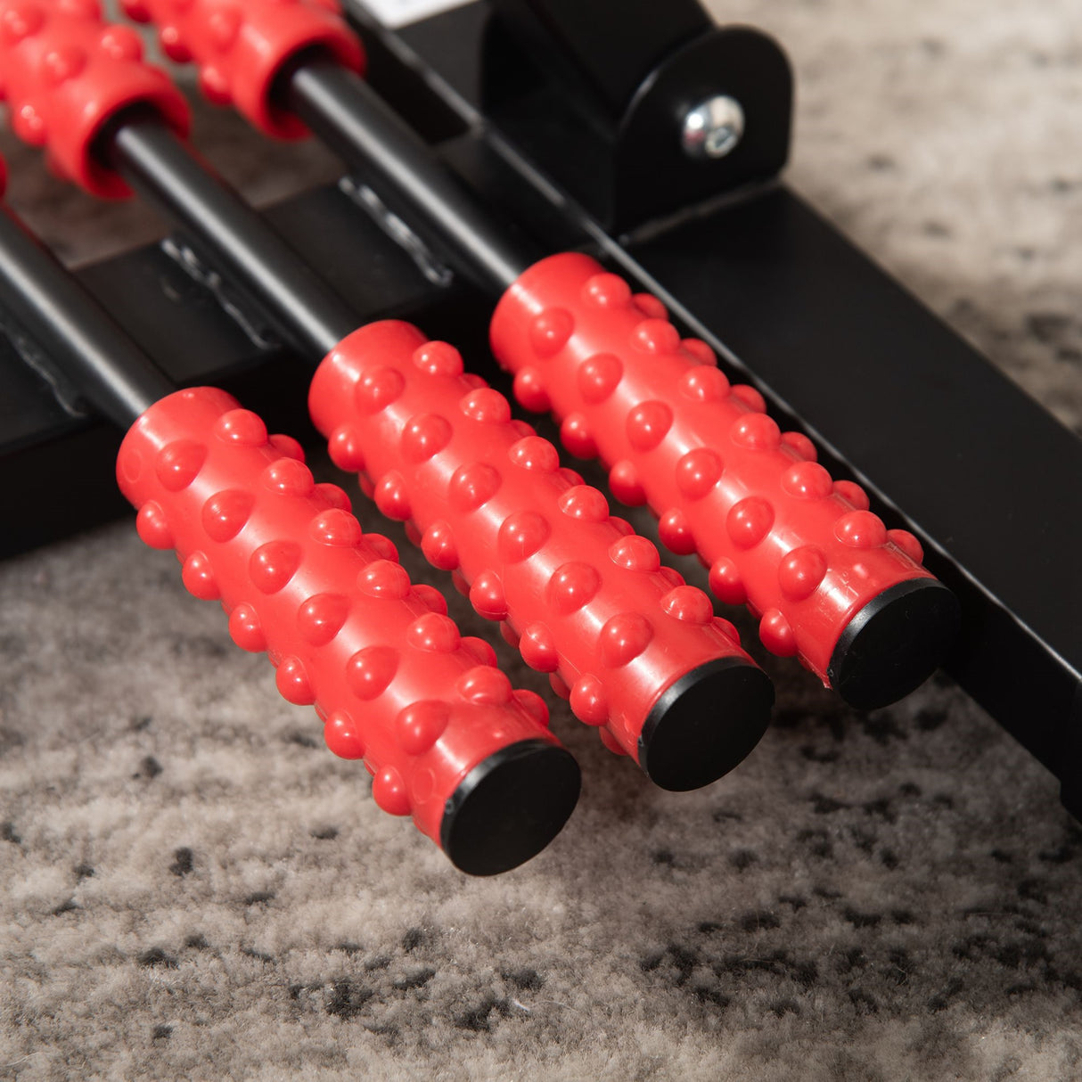 easycomfort easycomfort pedaliera per braccia e gambe da divano e poltrona con schermo lcd altezza e resistenza regolabile in acciaio 56x44 56x75 97cm nera e rossa