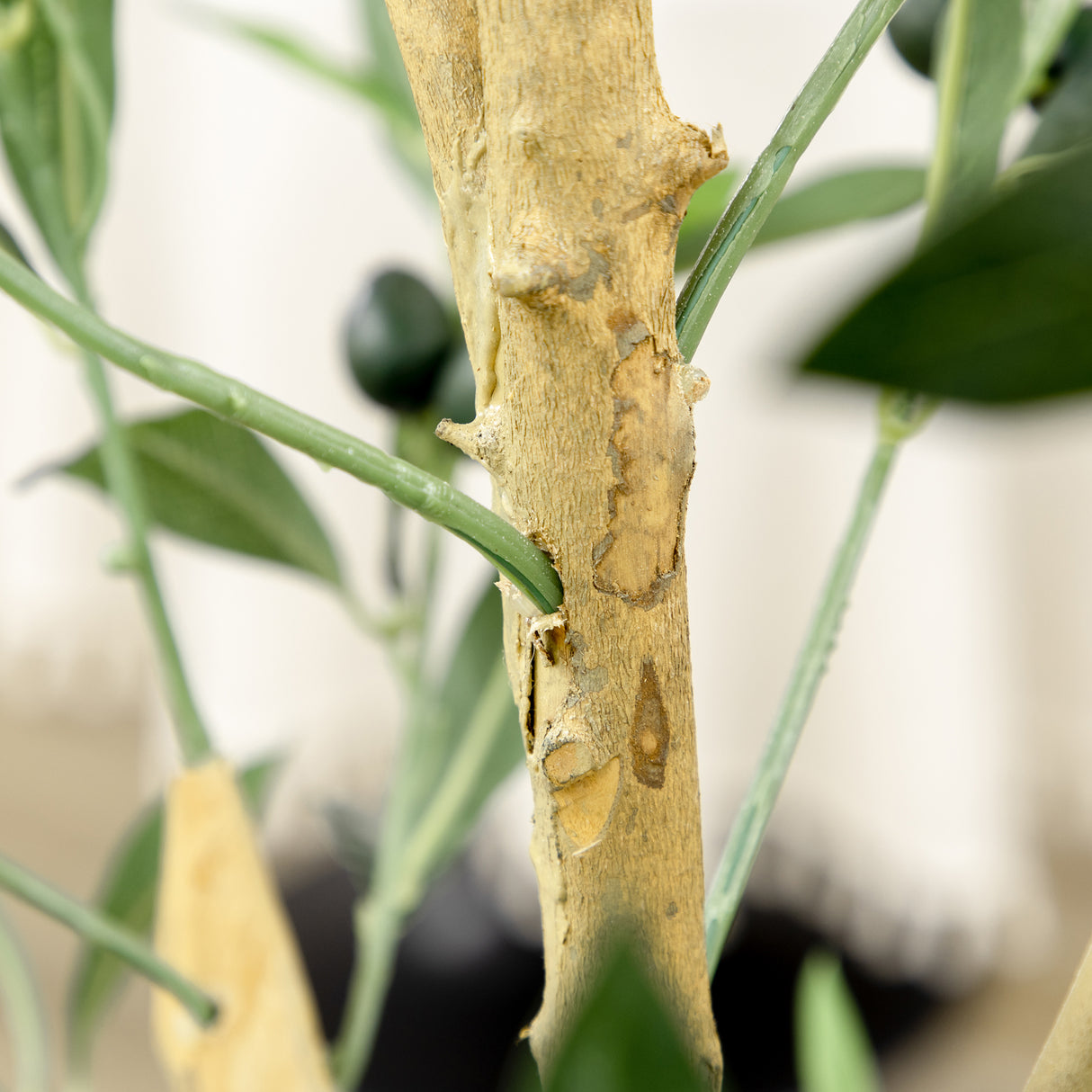 easycomfort easycomfort pianta artificiale di ulivo da 180 cm a 12 rami con vaso 17x14 5 cm per interni ed esterni verde