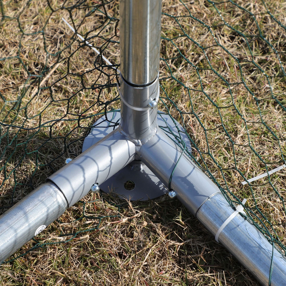 easycomfort easycomfort pollaio per galline in metallo zincato con copertura resistente acqua e raggi uv 300x800x195cm