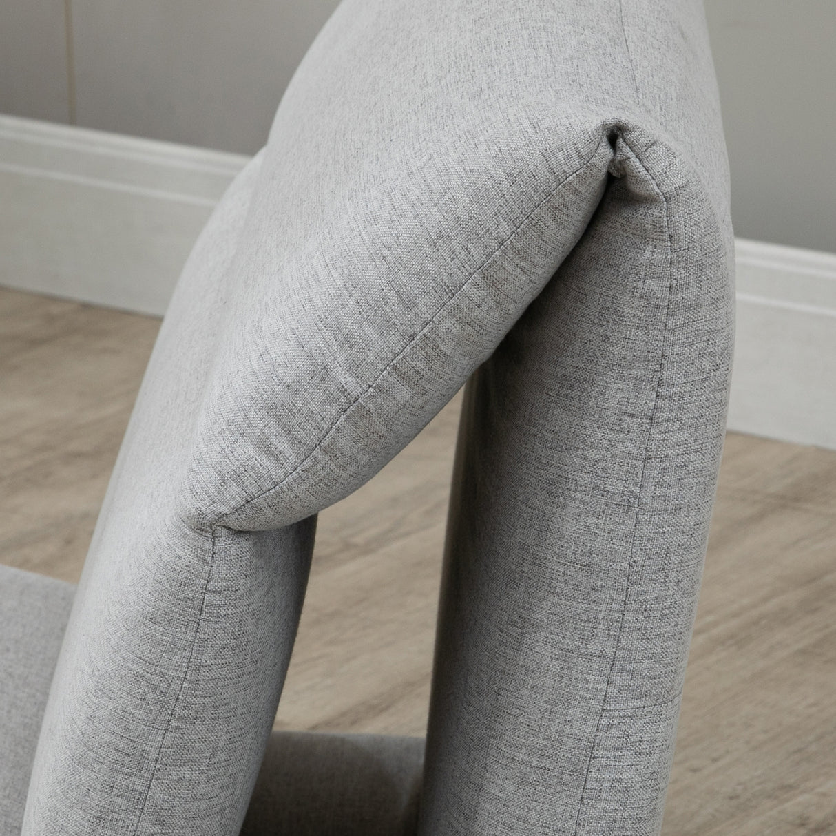 easycomfort easycomfort poltrona da terra con schienale reclinabile in tessuto 71x72x60cm grigio chiaro