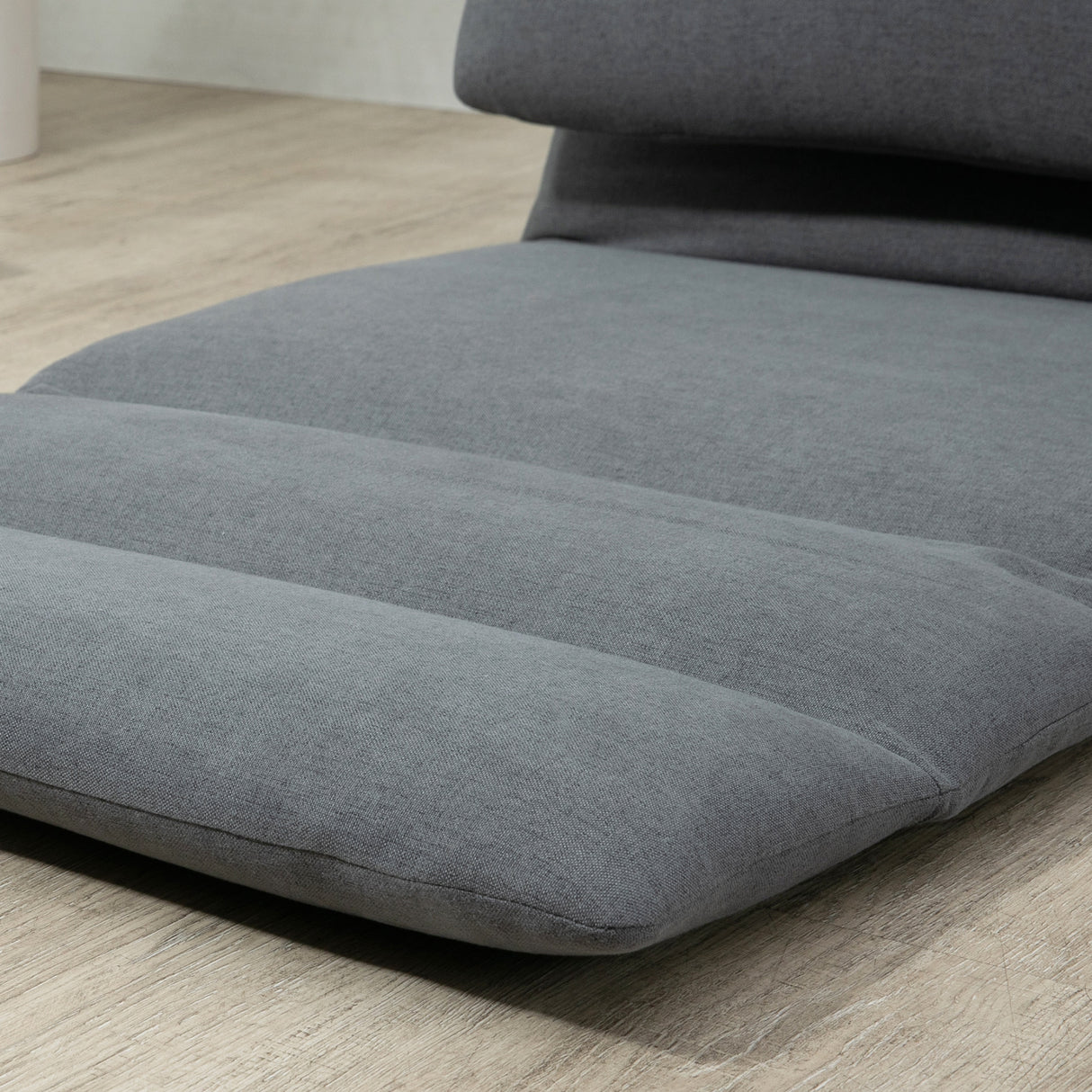 easycomfort easycomfort poltrona da terra con schienale reclinabile in tessuto 71x72x60cm grigio scuro