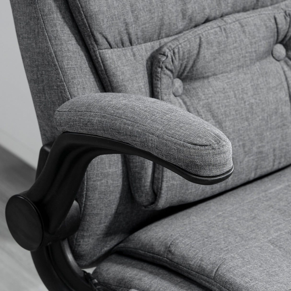 easycomfort easycomfort poltrona da ufficio massaggiante ad altezza regolabile 68 5x72x109 119cm grigia