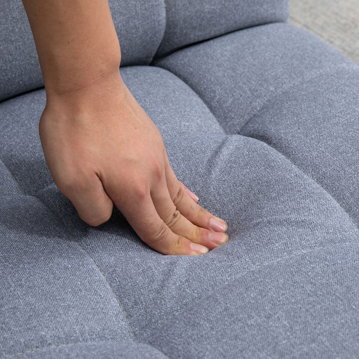 easycomfort easycomfort poltrona letto singolo con altezza regolabile in 5 livelli e cuscino rimovibile 53x64x60 cm grigio