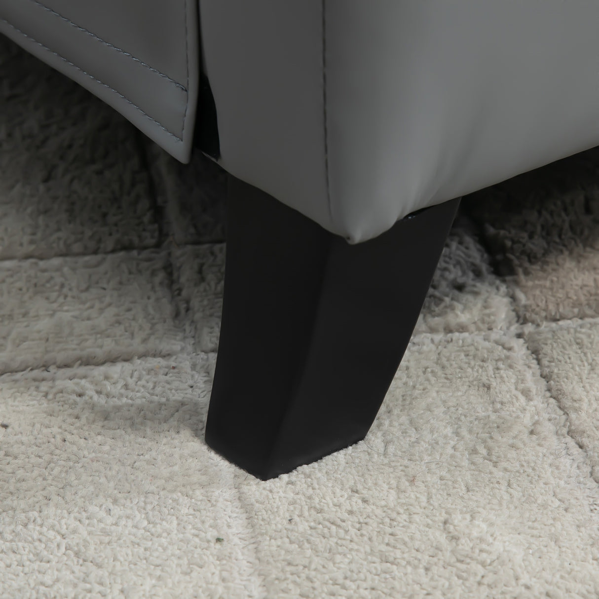 easycomfort easycomfort poltrona relax imbottita e reclinabile manualmente in similpelle 70 5x86x99cm grigio