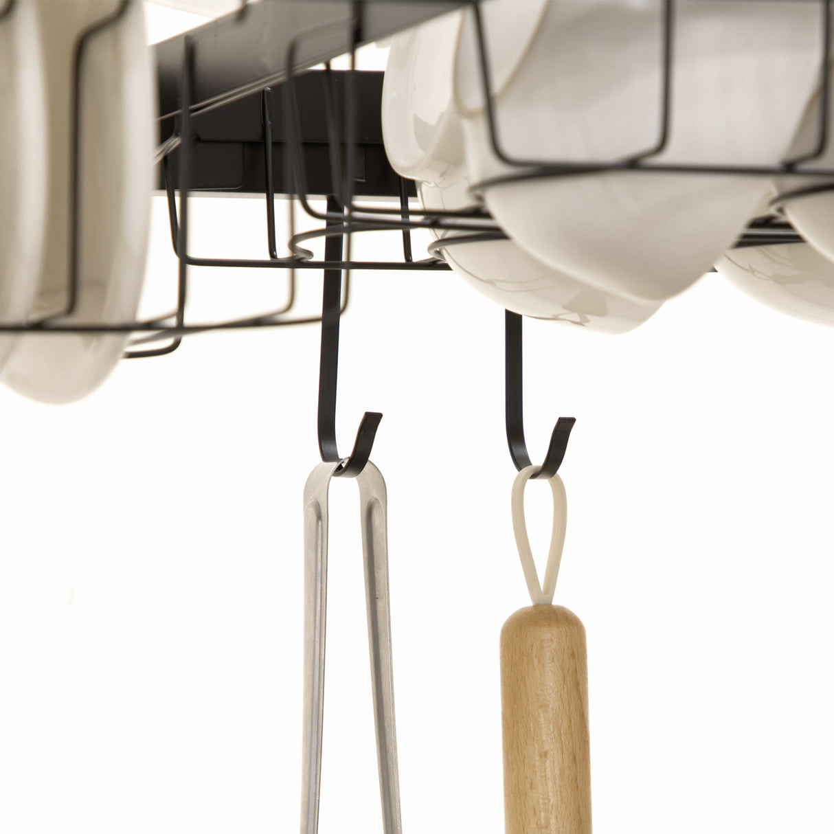 easycomfort easycomfort scolapiatti da appoggio a 2 ripiani in acciaio per lavandino 100x30x52 5cm nero