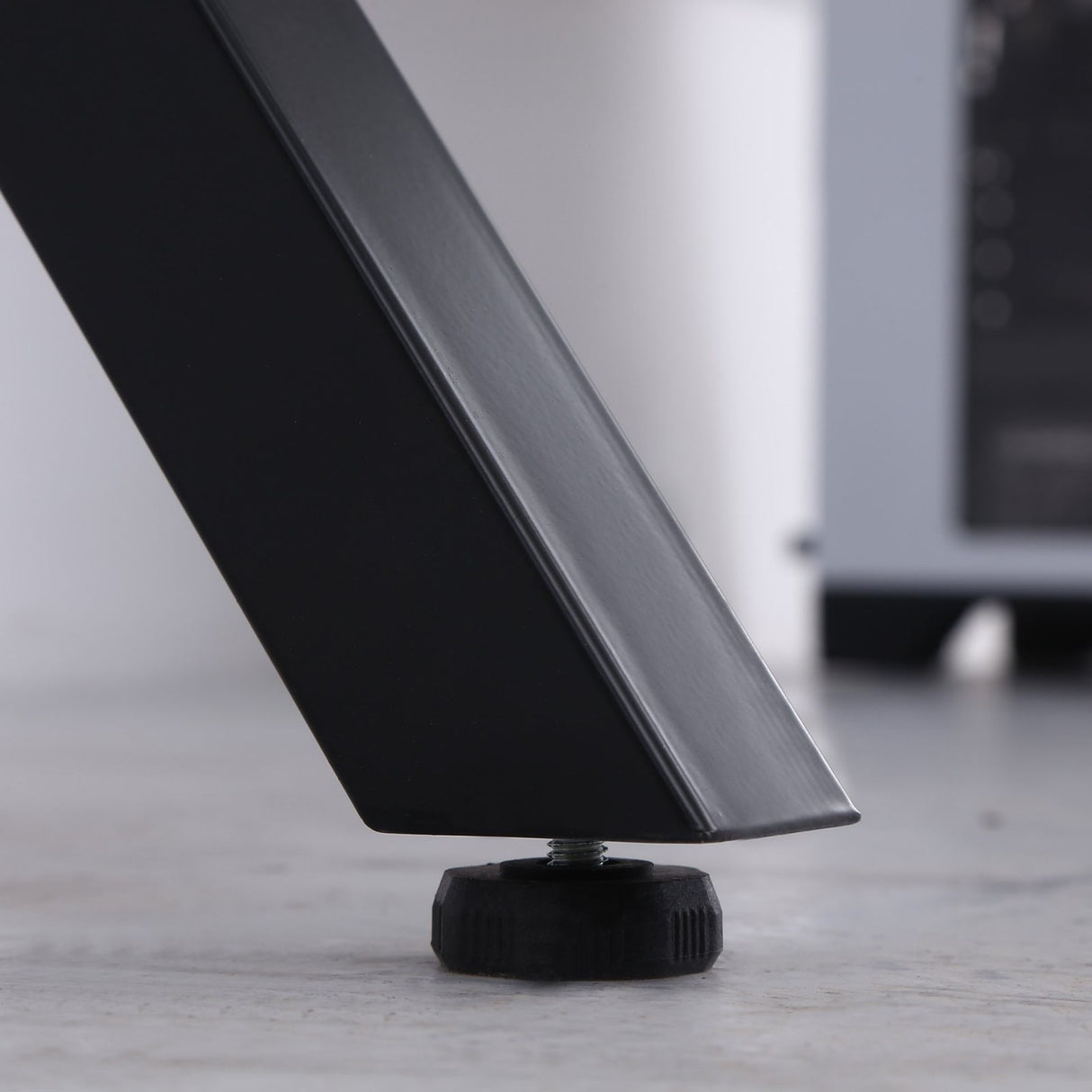 easycomfort easycomfort scrivania gaming con ripiano monitor con gancio e portabicchieri nero