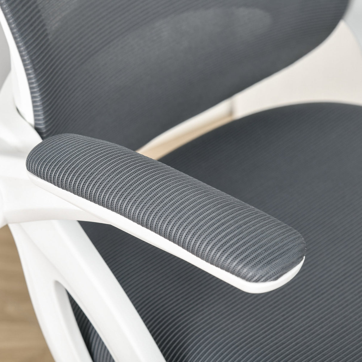 easycomfort easycomfort sedia da ufficio ergonomica con schienale a rete e seduta imbottita altezza regolabile 65 5x61 5x88 97 5cm grigio