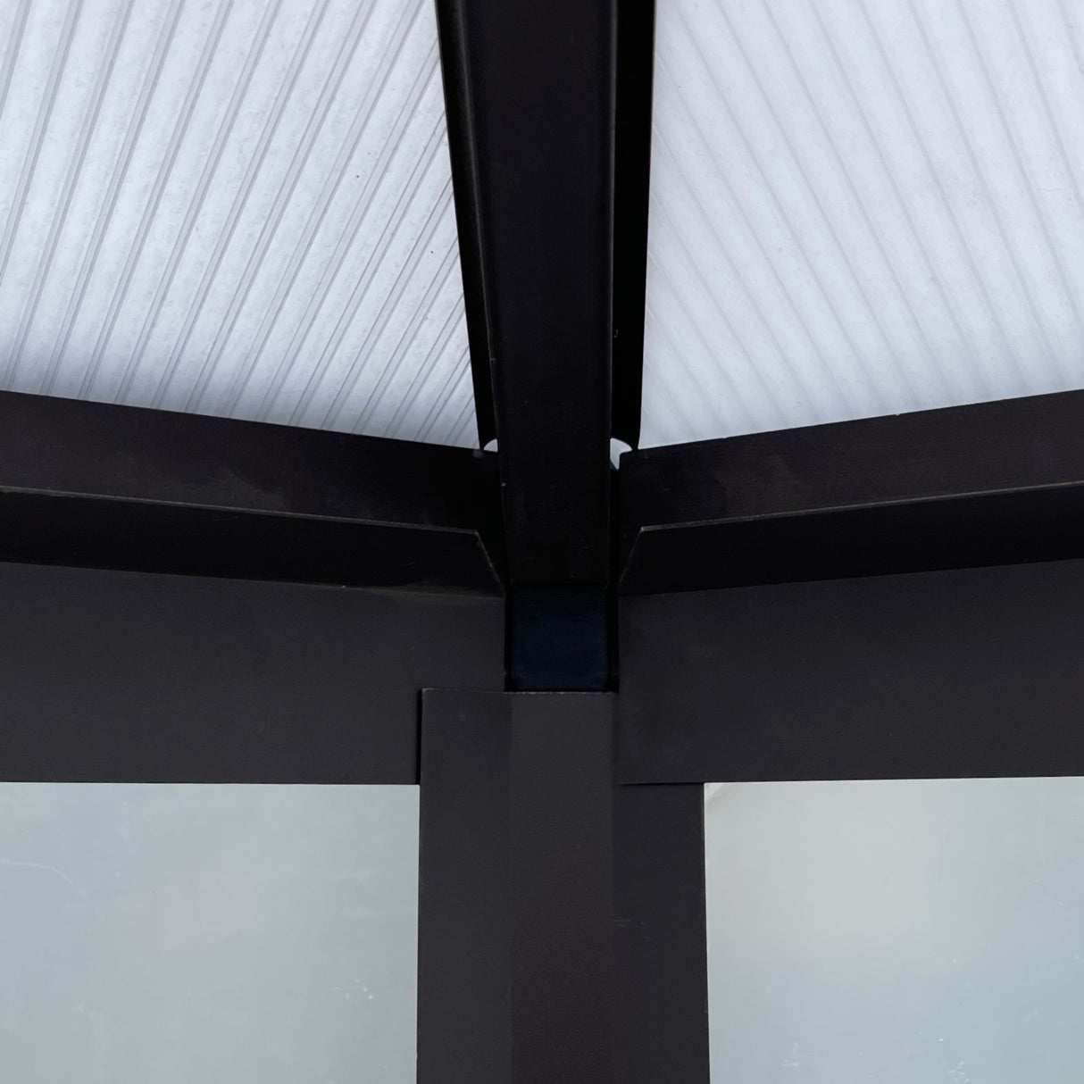 easycomfort easycomfort serra da giardino in policarbonato e alluminio esagonale 2 42 4m trasparente