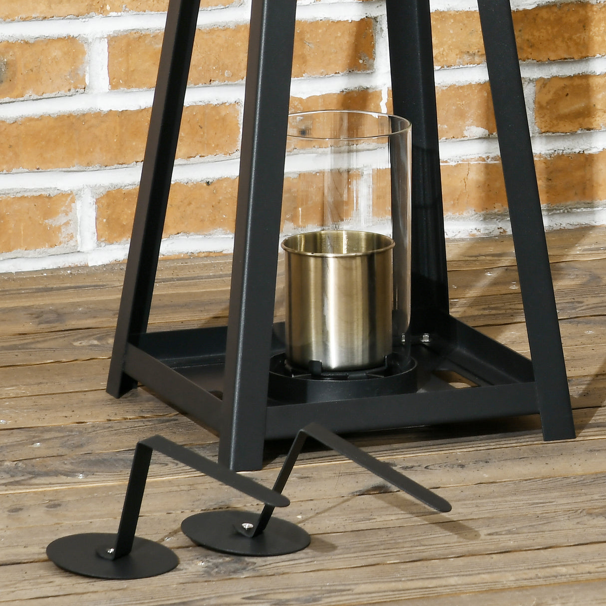 easycomfort easycomfort set 2 camini a bioetanolo da terra e da tavolo per interno ed esterno copertura 15 nero