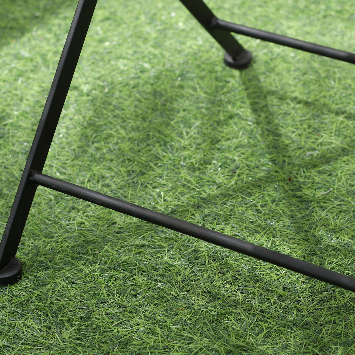 easycomfort easycomfort set da giardino 3 pezzi tavolino e 2 sedie pieghevoli con mosaico blu