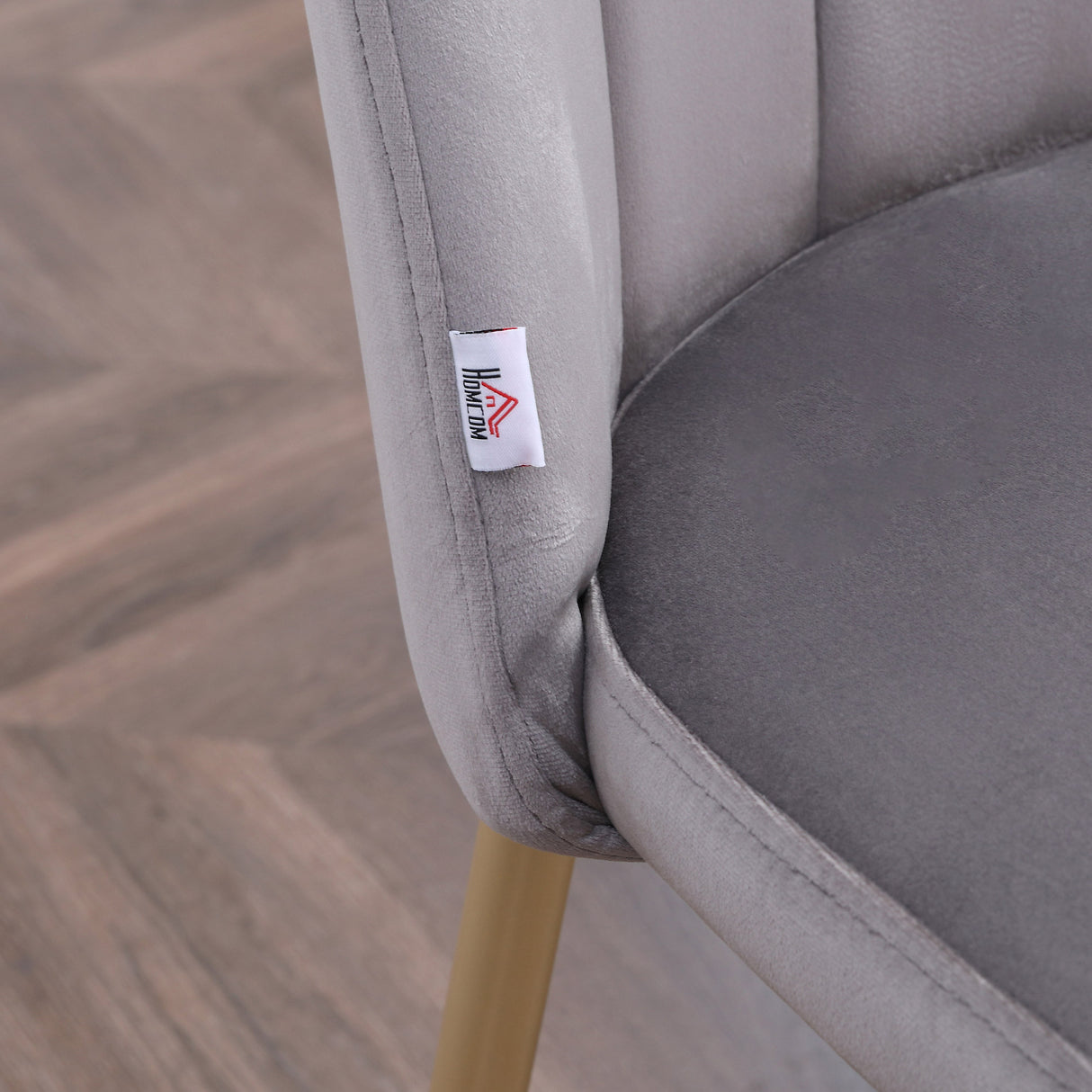 easycomfort easycomfort set di 2 sedie da pranzo imbottite con rivestimento in velluto e gambe in acciaio grigio e oro