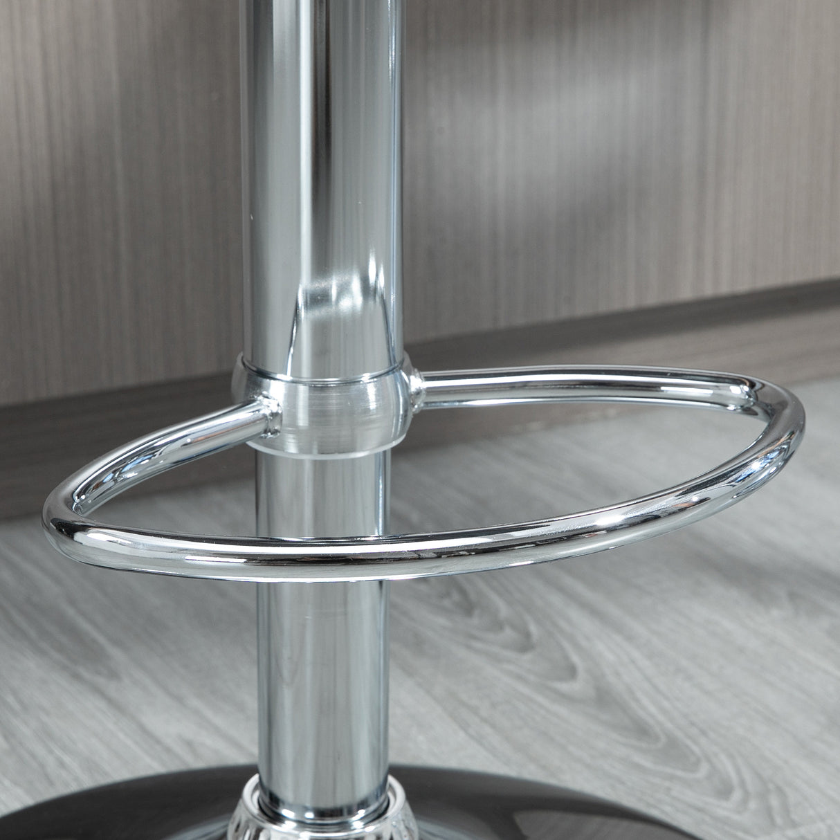 easycomfort easycomfort set di 2 sgabelli da bar con altezza regolabile e girevoli con poggiapiedi nero