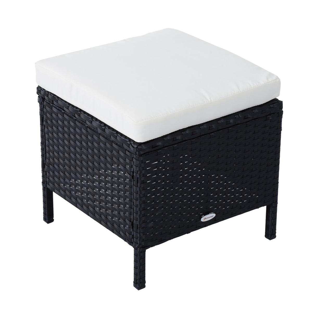 easycomfort easycomfort set mobili in pe rattan da esterno giardino 6 pezzi divano con cuscini e tavolino nero