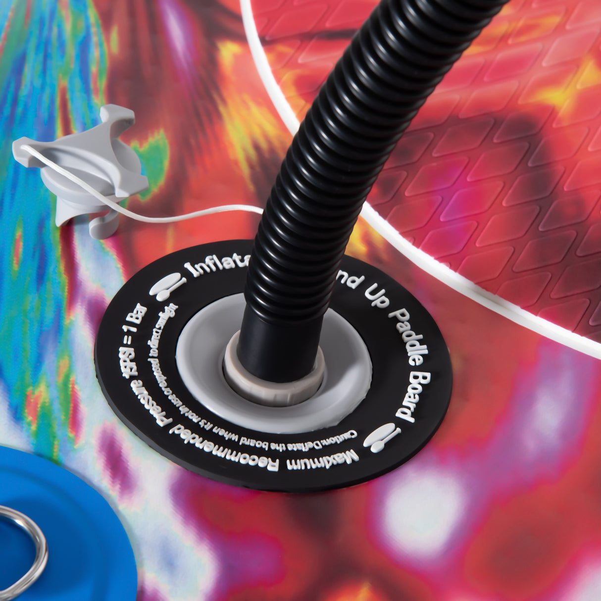 easycomfort easycomfort sup gonfiabile con pagaia zaino di trasporto e accessori 300x76x15cm blu e bianco