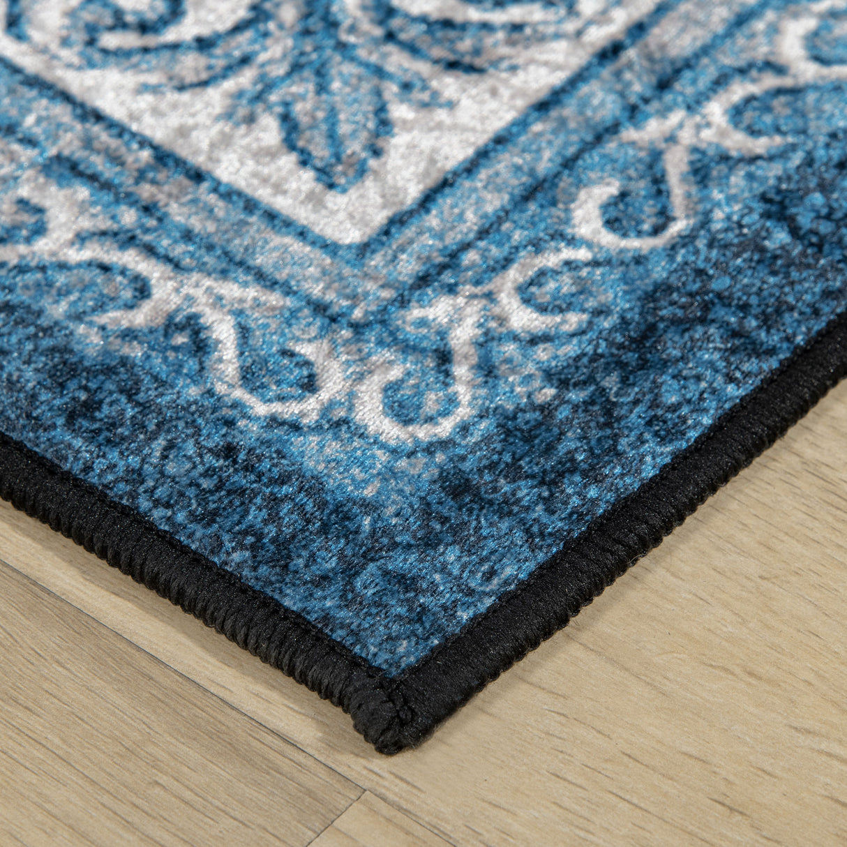 easycomfort easycomfort tappeto moderno persiano in poliestere per interni 200x140cm blu