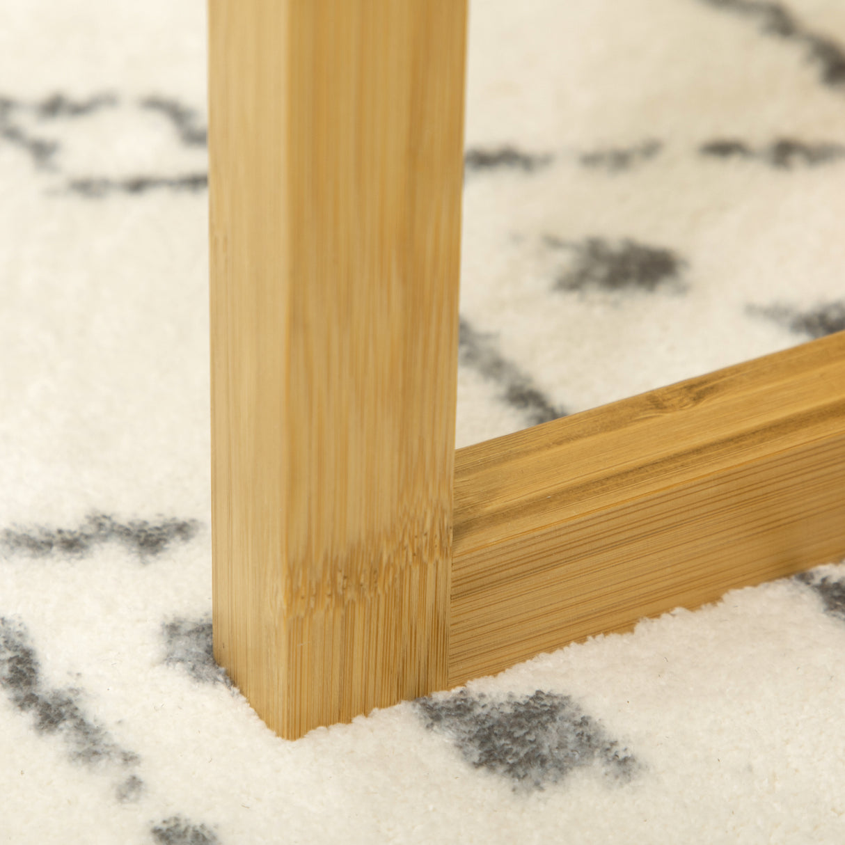 easycomfort easycomfort tavolini da salotto 3 pezzi in bambu con design impilabile 48x4840x4032x32 cm