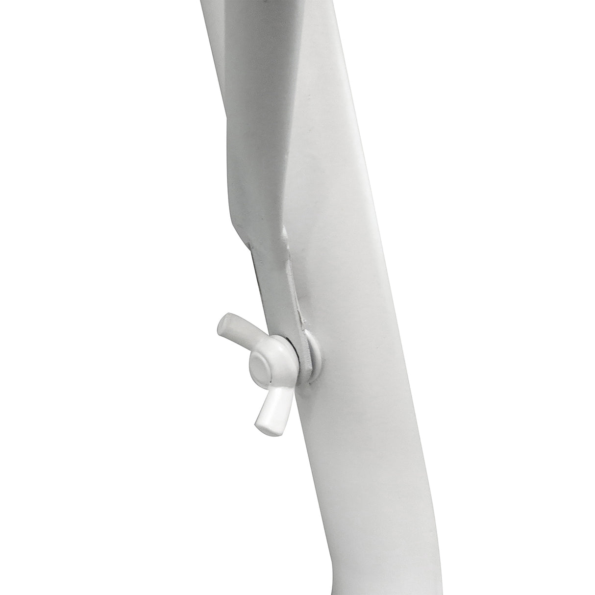 easycomfort easycomfort tavolino da ringhiera pieghevole con 3 altezze regolabili in metallo 60x45x50cm bianco