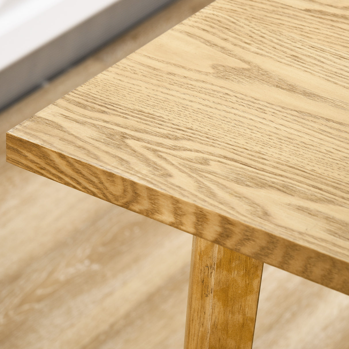 easycomfort easycomfort tavolo da pranzo per 4 persone con finitura effetto legno 98x60x76 5cm