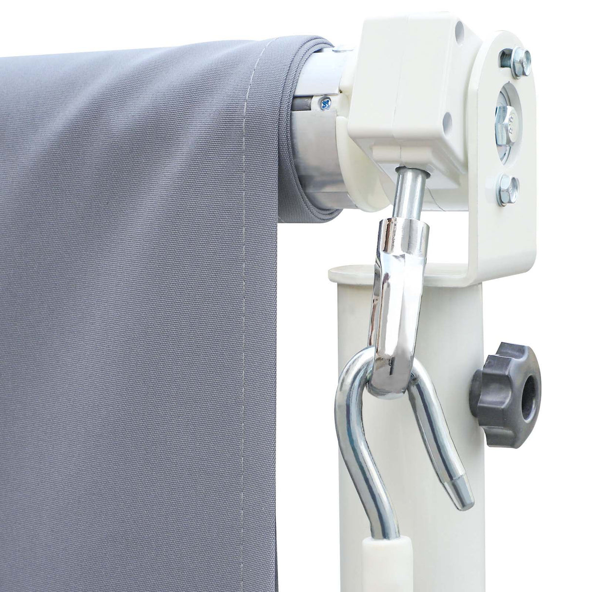 easycomfort easycomfort tenda da sole a caduta autoportante apertura con manovella e inclinazione regolabile 295x294cm grigio