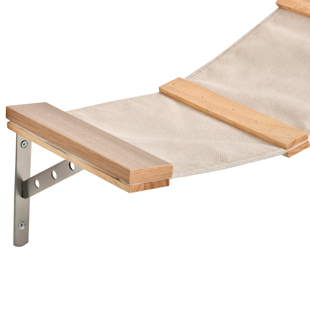 easycomfort easycomfort tiragraffi per gatti da parete set 4 pezzi con amache tiragraffi a colonna e passerella in legno e sisal marrone