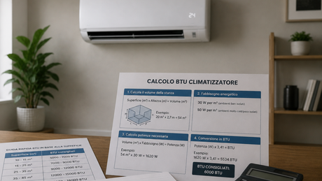 Come calcolare i BTU del climatizzatore senza sbagliare