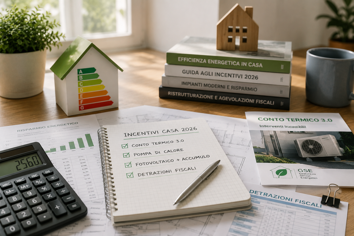 Incentivi casa 2026: quali agevolazioni valutare per impianti ed efficienza energetica
