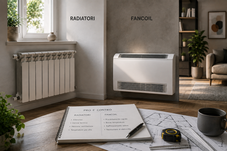 Fancoil o radiatori? Differenze e quale scegliere per riscaldare casa