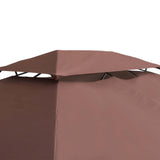 easycomfort easycomfort tetto di ricambio per gazebo da giardino impermeabile doppio tetto 3x4m ean 8054111843775