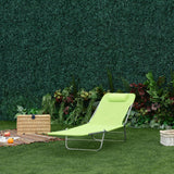 easycomfort easycomfort sdraio pieghevole reclinabile con cuscino da giardino spiaggia verde chiaro ean 8054111840361
