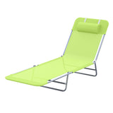 easycomfort easycomfort sdraio pieghevole reclinabile con cuscino da giardino spiaggia verde chiaro ean 8054111840361