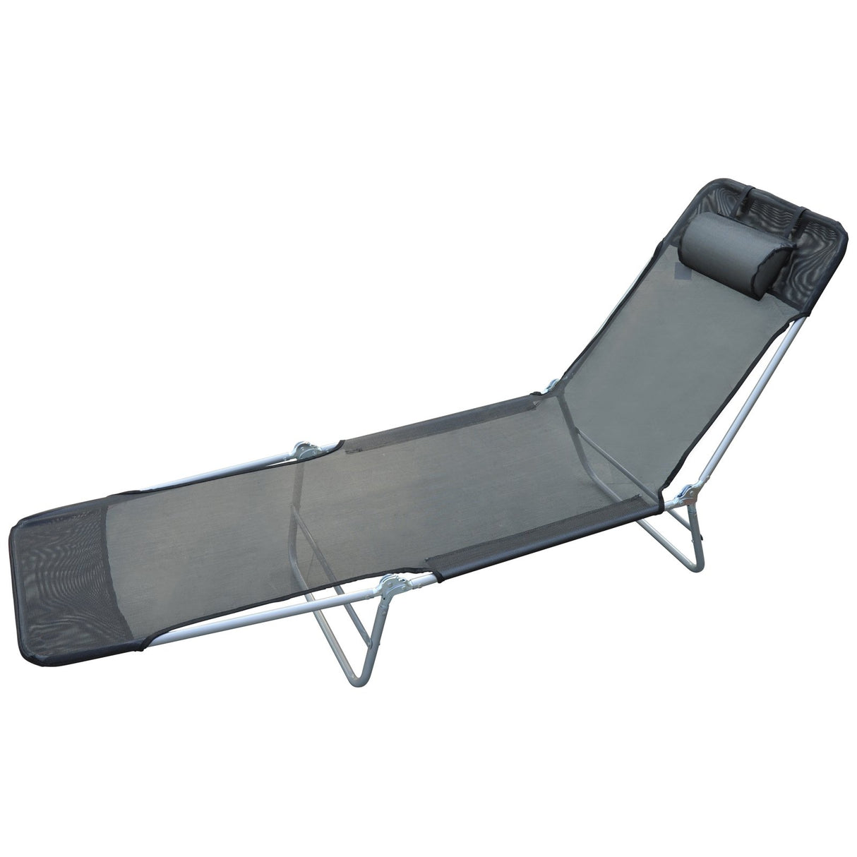easycomfort easycomfort sdraio pieghevole reclinabile con cuscino da giardino spiaggia nero ean 8054111840750