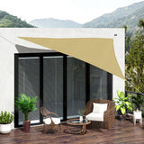 easycomfort easycomfort tenda da sole triangolare tenda a vela anti uv beige 5x5x5m ean 8054144139951
