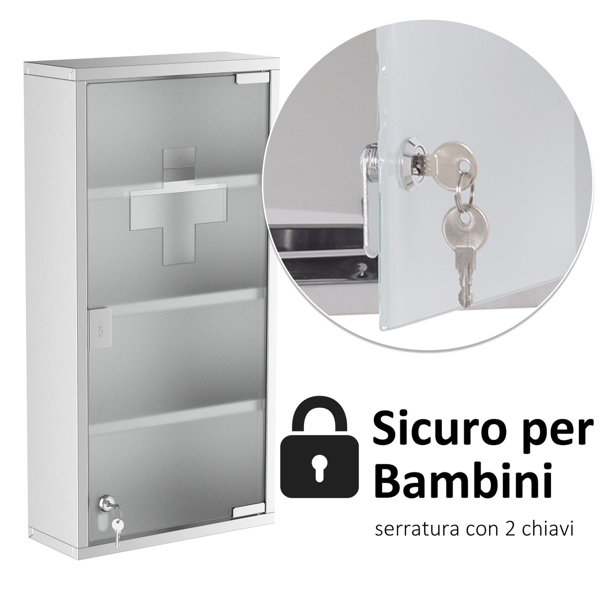 easycomfort easycomfort armadietto medicinale cassetta porta medicina a quattro ripiani in acciaio inox 30x12x60cm ean 8054111841658