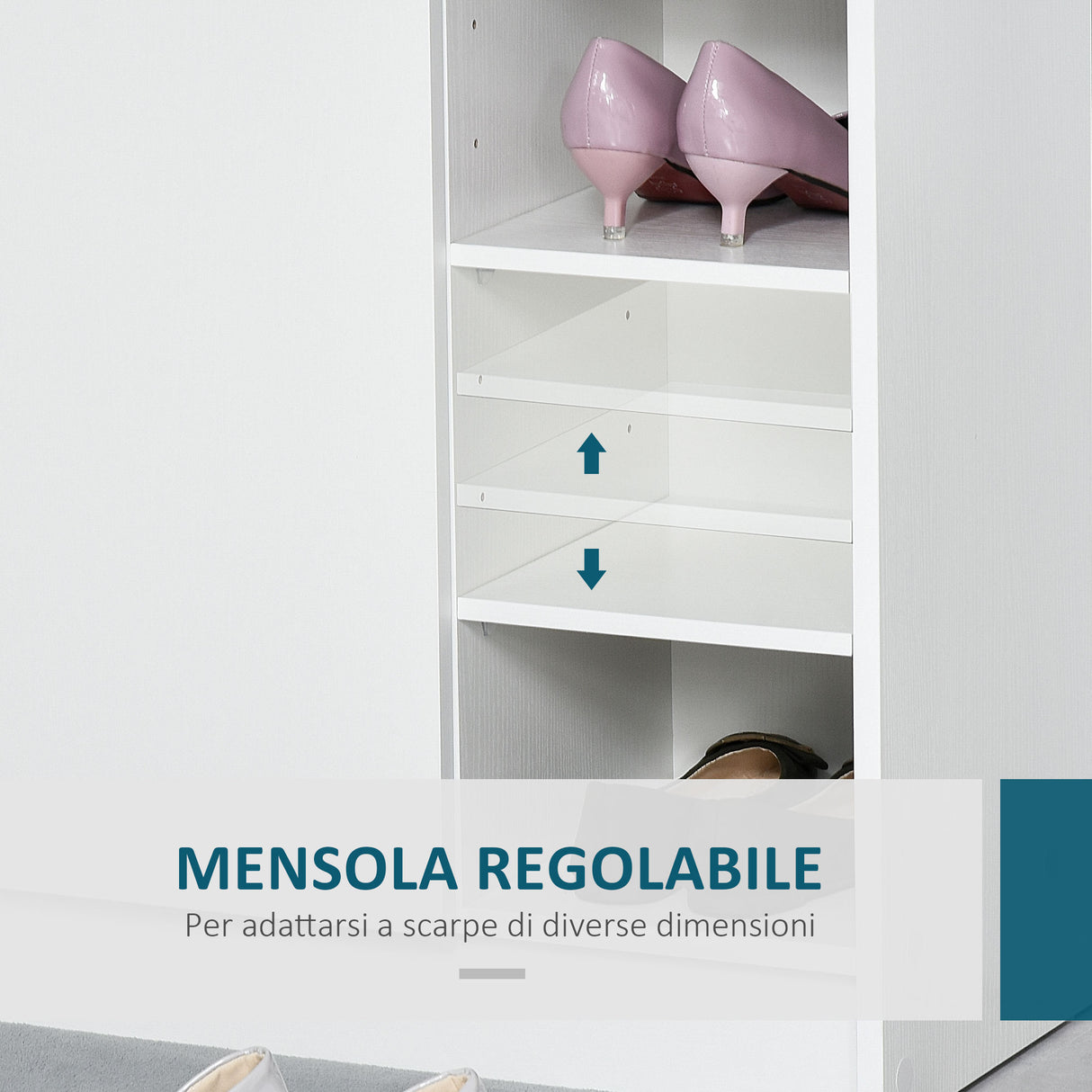 easycomfort easycomfort armadio scarpiera bianca salvaspazio e moderna in legno ean 8054111846875