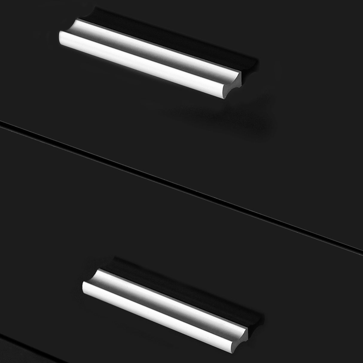 easycomfort easycomfort mobiletto consolle con ante e cassetti nero lucido 106 x 76 x 35 cm ean 8054111847377