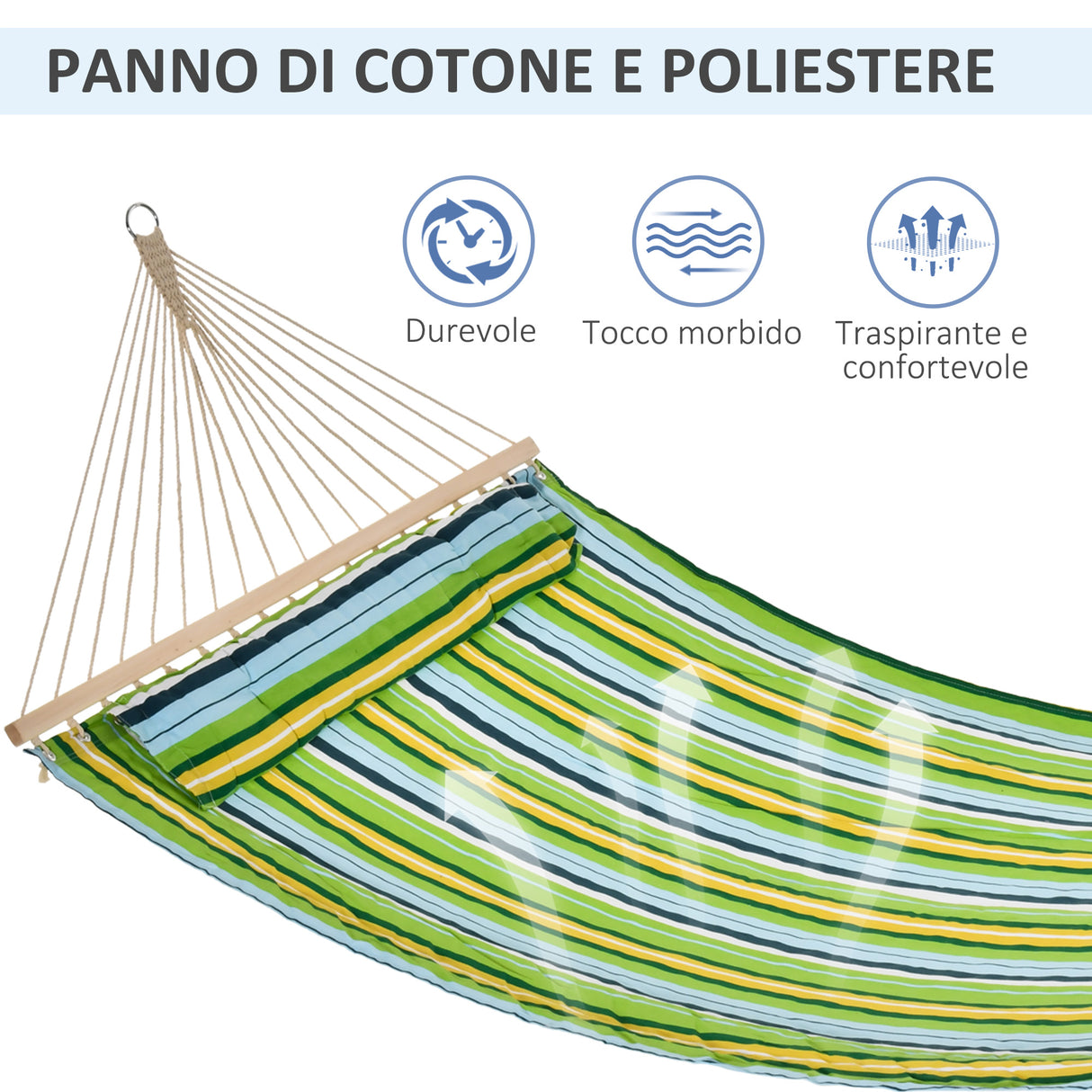 easycomfort easycomfort amaca da giardino per 1 2 persone max 150kg da interni ed esterni con cuscino removibile 400x140cm