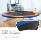 easycomfort easycomfort copertura bordo di protezione per trampolino elastico in pvc rosso blu giallo 305cm ean 8054111847964