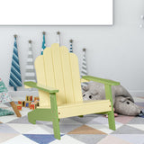 easycomfort easycomfort sedia per bambini da giardino adirondack in legno di pino verde ean 8054144136868