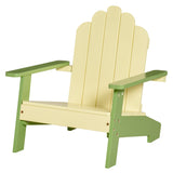 easycomfort easycomfort sedia per bambini da giardino adirondack in legno di pino verde ean 8054144136868