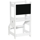 easycomfort easycomfort scala montessori 2 in 1 in mdf staccabile con sgabello lavagna inclusi per bambini 3 6 anni bianco