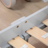 easycomfort easycomfort letto per bambini 3 6 anni con motivi a stelle e luna in pannelli di mdf e truciolato 143x76x49 cm